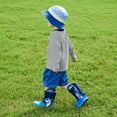 thumbnail image 6 of EUXTERPA Toddler Rain Boots for Boys Waterproof Kids Shark Rubber Boots with Easy On Handles Big Kid Size 3, 6 of 6