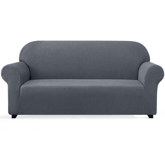 Subrtex 1-Piece Stretch Sofa Slipcover Non Slip Couch Cover (Armchair, Black)