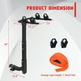 thumbnail image 4 of 2/4 Bike Rack Bicycle Carrier Racks, Hitch Mount Foldable Rack with Hitch Receiver, Straps for Cars, Trucks, SUV's and Minivans, 4 of 6
