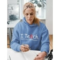 thumbnail image 2 of Tstars Womens Teacher Shirts Back to School I Teach Whats Your Superpower Gift for Teacher Teaching School Theme Clothing School Teacher Hoodie, 2 of 6