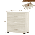 thumbnail image 3 of Homieasy 3-Drawer Wood Closet Organizer System - Multi-Functional Storage for Bedroom, Nightstand or End Table, 3 of 8