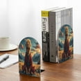 thumbnail image 5 of Easygdp Meditating Golden Retriever 2 Pcs Bookend Large Capacity Office Book Ends for Home Office Library School Study Decoration, 5 of 8