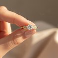thumbnail image 4 of Jewelerix Brilliant Round Cut Anniversary Ring Elegant Moissanite Diamond Wedding Ring Romantic 14K Yellow Gold Vermeil Engagement Perfect Ring, 4 of 5