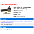 thumbnail image 2 of Outer Tie Rod End - Compatible with 2004 - 2006 Dodge Durango 2005, 2 of 2