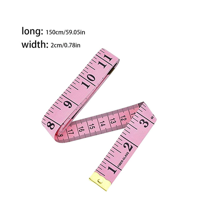 18 PCS Dual Sided Measuring Tape, 6 Colors Double Scale Soft Tape
