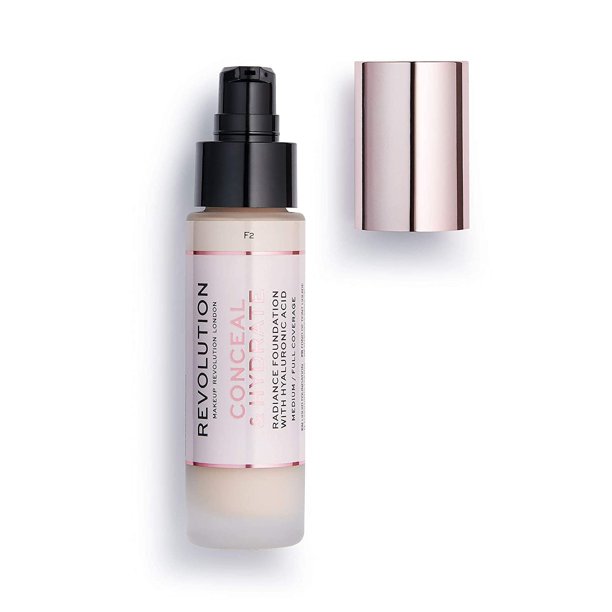 Makeup Conceal & Hydrate Foundation, Makeup Containing Hyaluronic Acid, Vegan & Cruelty Free, F2, 23ml - Walmart.com