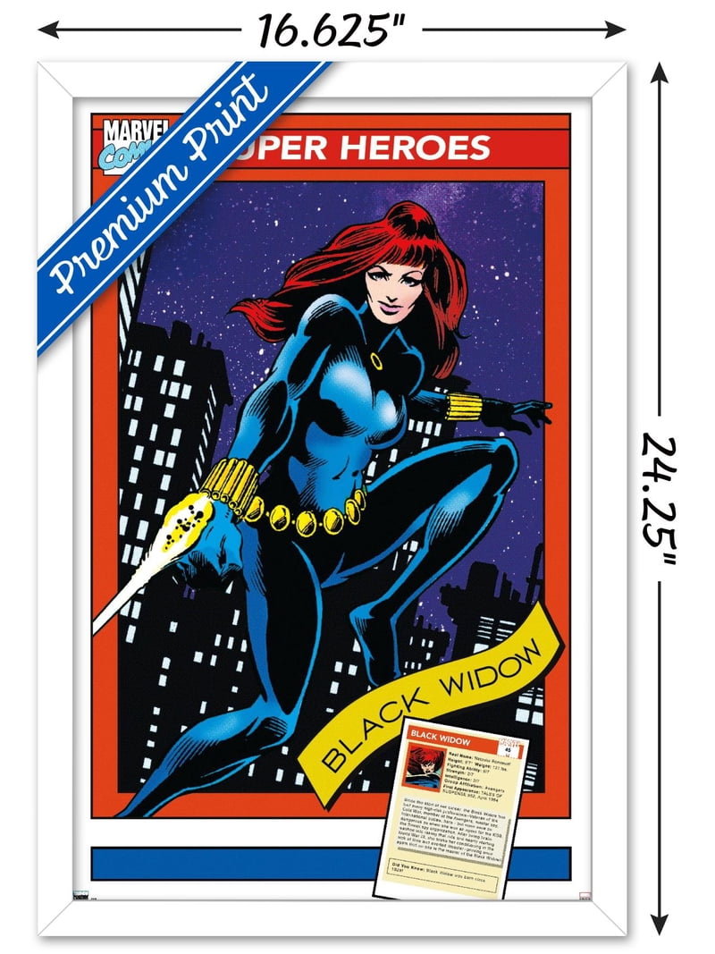 マーベル・コミック ブラック・ウィドウ BLACK WIDOW ポスター Marvel Trading Cards - Black Widow Wall Poster, 14.725