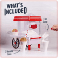 thumbnail image 4 of Retro Table-Top Snow Cone Machine with Stainless Steel Blades Includes 2 Reusable Cups and Ice Scoop Makes 20 Icy Treats White and Red Bestseling, 4 of 6