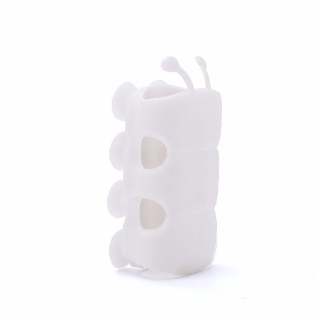 2 Pcs Shower Head Holder Durable Reusable Removable Silicone, White