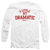 Mean Girls Dramatic Long Sleeve Adult 18/1 T-Shirt White