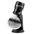 thumbnail image 1 of Brocha de afeitar sintética de tejón con soporte negro Anbbas 2 en 1, juego de brochas de espuma con mango de resina para hombres, afeitado en húmedo, 1 of 5