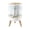 Color 3, variant on Coastal Small Trash Can with Lid Blue Ocean Under Sea Fish Turtle Dreamlike 1.8 Gallon Dog Proof Trash Can Round Garbage Can Waste Bin Wastebasket for Bathroom Bedroom Living Room