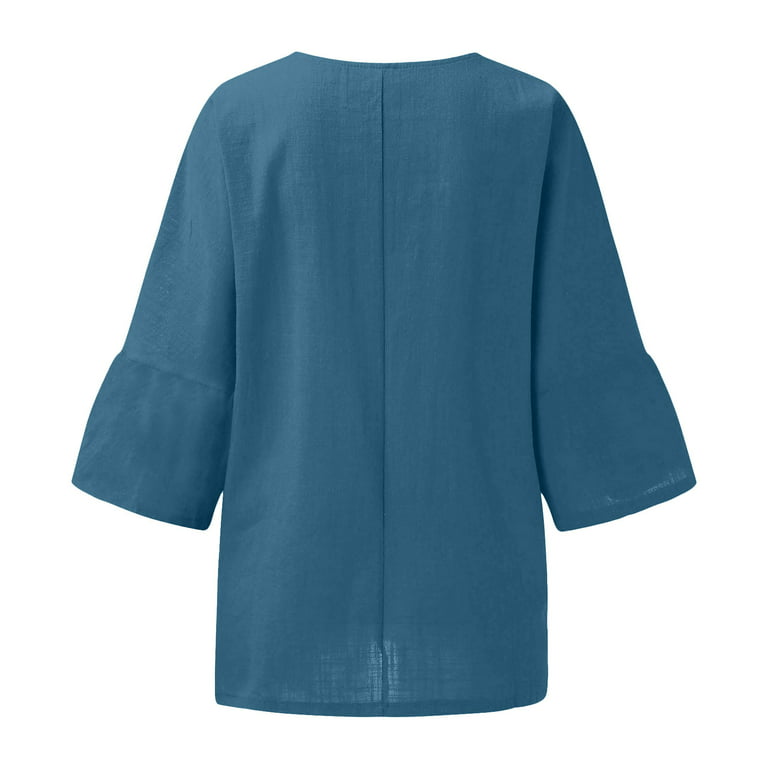 Naliha Womens Casual Tops Cotton Linen Shirts Long Sleeve Tunics Shirt Plus  Size Blouse : : Clothing, Shoes & Accessories