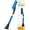 Blue, variant on EcoNour 27 inch Extendable Aluminum Snow Brush with Ice Scrapers for Car Windshield and Window | Retractable Snow Removal Shovel and Brush with Ergonomic Foam Grip Winter Accessories (Orange)