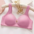 thumbnail image 3 of Honeeladyy Women Bras Plus Size Comfortable Breathable Anti-exhaust Base Solid Non-Steel Ring Non-Magnetic Buckle Beauty Back Underwear bras for women sexy, 3 of 4