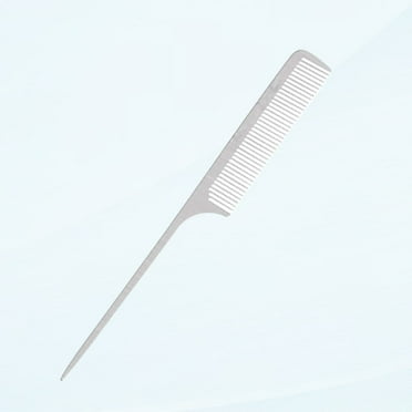 Stainless steel hair comb anti-static fine cutting comb wide fine tooth comb flat top comb rat tail comb hair teasing comb women's men's hairstyle