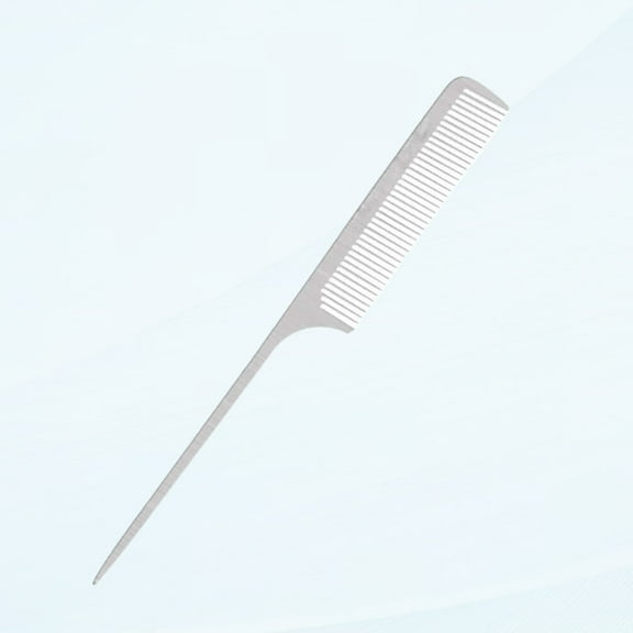 Stainless steel hair comb anti-static fine cutting comb wide fine tooth comb flat top comb rat tail comb hair teasing comb women's men's hairstyle