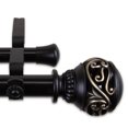 thumbnail image 2 of Claudia 1" Double Curtain Rod 28-48 inch - Black, 2 of 3