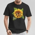 thumbnail image 2 of Butterfly Sunflower Floral T-Shirt – Beautiful Nature Inspired Flower Graphic Tee, Vibrant Spring Summer Garden Design Shirt for Women Men, 2 of 3