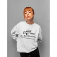 thumbnail image 2 of Vintage-Inspired Design Whimsical Quote Women's Sweatshirt, 2 of 3