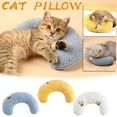 thumbnail image 1 of Xihbxyly Almohada para Mascotas, Soporte Cervical En Forma de U, Franela Suave, Sueño Profundo y Cómodo, Fácil de Limpiar, Ideal para Gatos, Tamaño: 40 X 30 Cm, 1 of 2