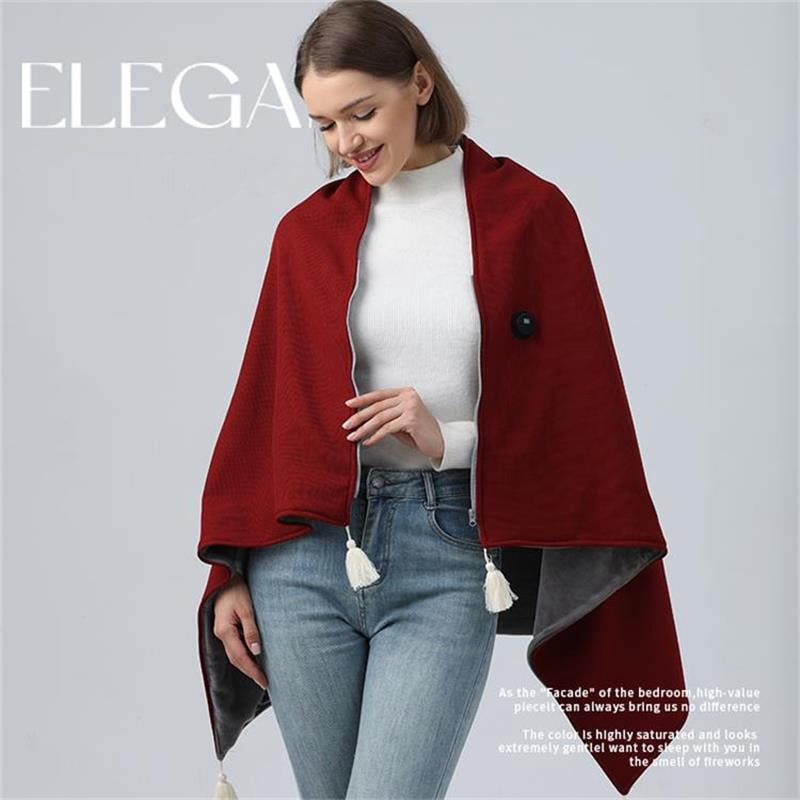 Heated Wrap Shawl Blanket Cordless USB Heated Blanket Outdoor Portable Electric Wrap Shaw, Heating Blankets