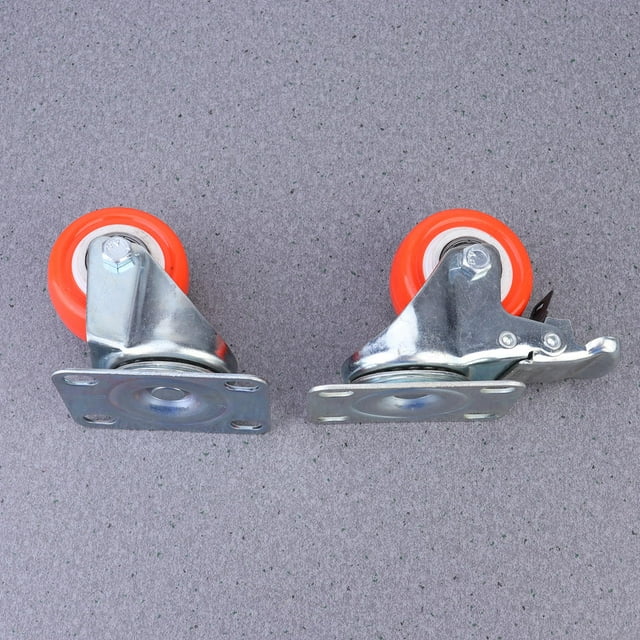 MERRYHAPY 4Pcs Wheels with Brake System for Heavy Duty Applications