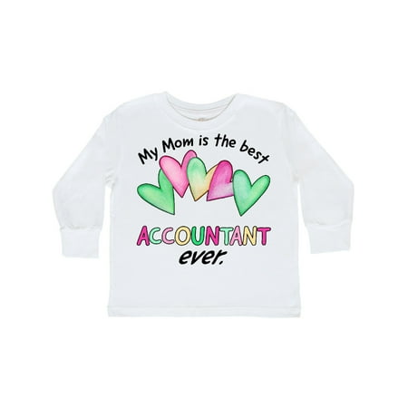 

Inktastic My Mom is the Best Accountant Ever Gift Toddler Boy or Toddler Girl Long Sleeve T-Shirt