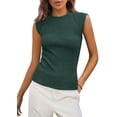 thumbnail image 1 of Remera PRETTYGARDEN 2025 Mujer Top de Tirantes Acanalado M Verde Oscuro, 1 of 8