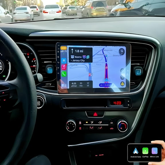 Eforcase 2G 64G Car Radio for Kia Optima K5 2011-2015, Android 15 Car Stereo GPS Navigational WiFi Wireless Carplay Android Auto Mirror Link 9inch Touchscreen Bluetooth FM/RDS SWC   Backup Camera