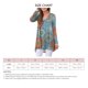thumbnail image 3 of Top De Manga Larga, Camiseta Femenina Estampado Floral Lavable A Máquina Cómodo Transpirable Para La Oficina Para El Hogar Fyydes Sol Azul M, 3 of 5
