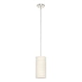 thumbnail image 2 of Hunter - Solhaven 1-light Bleached Alder, Mini Pendant Light, Dimmable, Modern Style, Cylinder Shaped, for Bedrooms, Kitchens, Dining, Living Rooms - 19240, 2 of 7