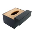 thumbnail image 1 of simhoa Glove Dispenser Rack Disposable Glove Storage Box for Office Home Countertop Wood, 1 of 8