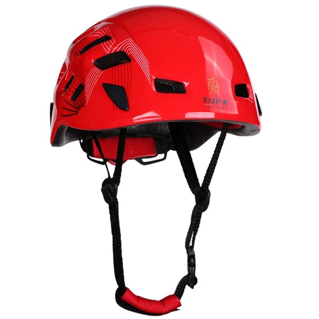 Eigraketly Casco de seguridad Montañismo Casco de escalada Equitación Construcción Ropa Deportiva, Zapatos Rojo
