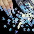 thumbnail image 4 of Xihbxyly Decoración de Uñas Navideña, Juego de 12 Lentejuelas de Copo de Nieve, Decoración Festiva de Invierno para Uñas, Fácil de Usar y Cambiar Patrones, Ideal para Salón de Uñas En Casa o Uso Pers, 4 of 4