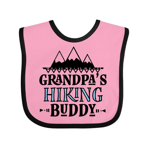 Inktastic Grandpa Hiking Buddy Hiker Boys Baby Bib