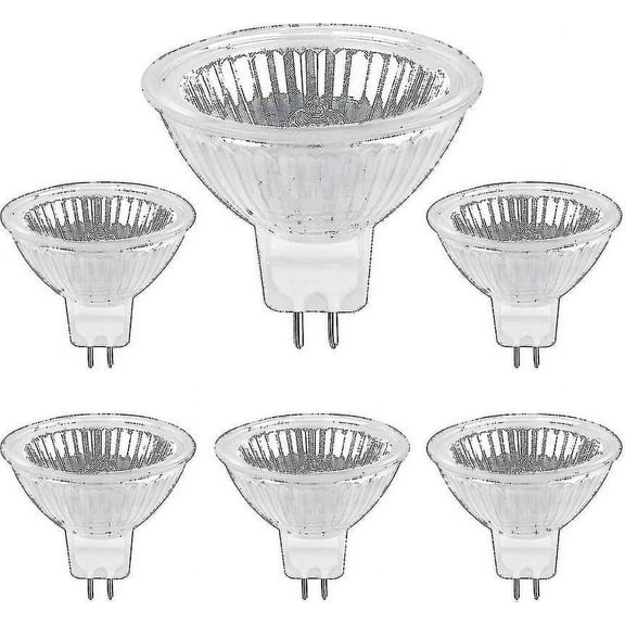 Halogen Bulb Gu5.3 50w 12v, 800lm Warm White 2700k Dimmable, Halogen Spotlight Bulb Mr16, Pack Of 6 [JKW]