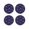 thumbnail image 1 of Vsdgher Bicycle1 Print Leather Coasters for Drinks, Durable Drink Coasters 4 Set for Tabletop Protection, Luxurious Home Décor and Housewarming Gift-Round Shape, 1 of 6