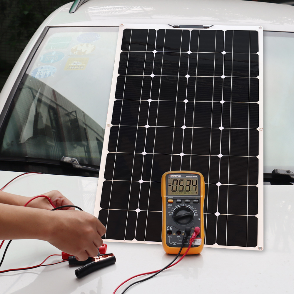XINPUGUANG 200W Flexible Solar Panel 2X100W Monocrystalline Solar Charging for RV Boat Camping