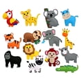 thumbnail image 1 of Juguetes educativos de fieltro BLESIY para niños animales de la selva estilo B, 1 of 7