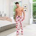 thumbnail image 6 of FORMRS Mens Pajama Pants with Pockets Sleepwear Lounge Bottoms Sizes S-2XL, Pink Floral, 6 of 7