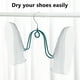 thumbnail image 5 of Tendedero de zapatos | Percha de plástico a prueba de viento para zapatos, zapatillas, sandalias | Organizador de balcón para el hogar | Estante colgante que ahorra espacio | Rosa Azul Verde |, 5 of 5