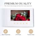 thumbnail image 5 of 7 Inch IPS Video Greeting Card with Linen Cover and 5" Photo Window, 4GB Memory, 1500mAh Rechargeable Battery, Type-C USB, Writable Inner Page for Weddings, Birthdays, and Anniversaries, 5 of 7