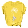 thumbnail image 2 of Puntoco Blusa informal de manga corta con estampado de moda de verano para mujer Puntoco Puntoco-5541, 2 of 4
