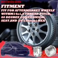 thumbnail image 4 of M14×1.5 Open-End Lug Nuts with 60 Degre Conical Seat,Galvanized, 3/4" Hex (0.83" Length x 0.87" Width) Replacement for Che-vy Silverado Tahoe,RAM 2500 3500,F-ord F250 Aftermarket Wheel Lug Nut, 24PCS, 4 of 7