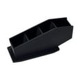 thumbnail image 2 of Soporte de lápiz de cepillo de maquillaje, organizador versátil de almacenamiento de escritorio resistente, con 4 compartimentos para el hogar de baño, 2 of 8