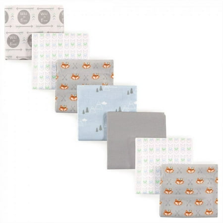 UPC: 0660168403763 | Luvable Friends Baby Boy Cotton Flannel Receiving Blankets  Wild & Free  One Size