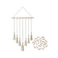 thumbnail image 2 of Macrame Wall Hanging Art Decor Photo Display, Hermoso Arte de Pared para , Decoración de Dormitorio - Beige BLESIY tapiz de macramé, 2 of 8