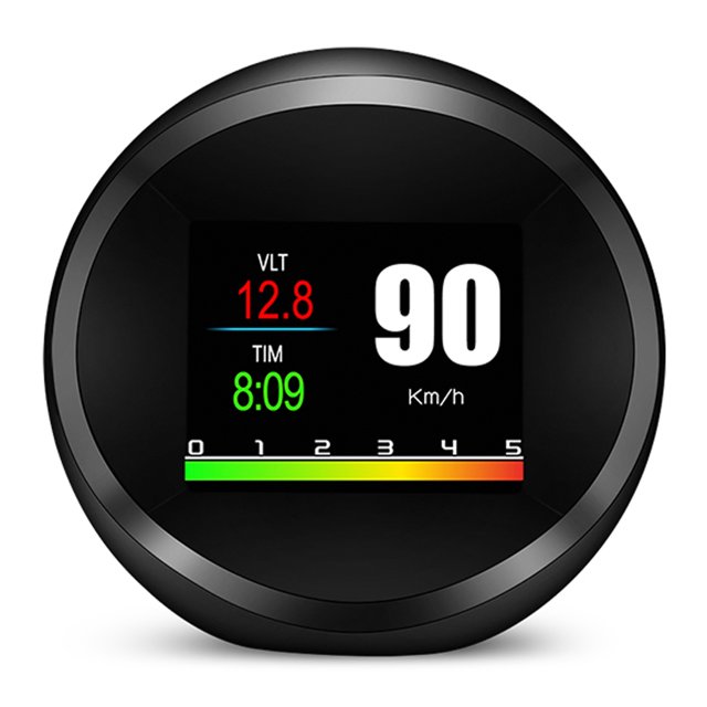 Peahefy Digital Speed Meter Car Auto Accessories Universal Head Up Display OBD2 GPS Mode HUD HD Projection Monitor Car Instrument