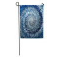 thumbnail image 1 of POGLIP Drapeau de Jardin Décoratif Cercle Optique Bleu Abstrait Moderne Coloré 28x40 Pouces, 1 of 2